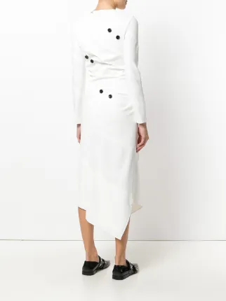 Proenza Schouler Spiral Asymmetric Midi Dress 2 650 Online Proenza Schouler Spiral Asymmetric Midi Dress