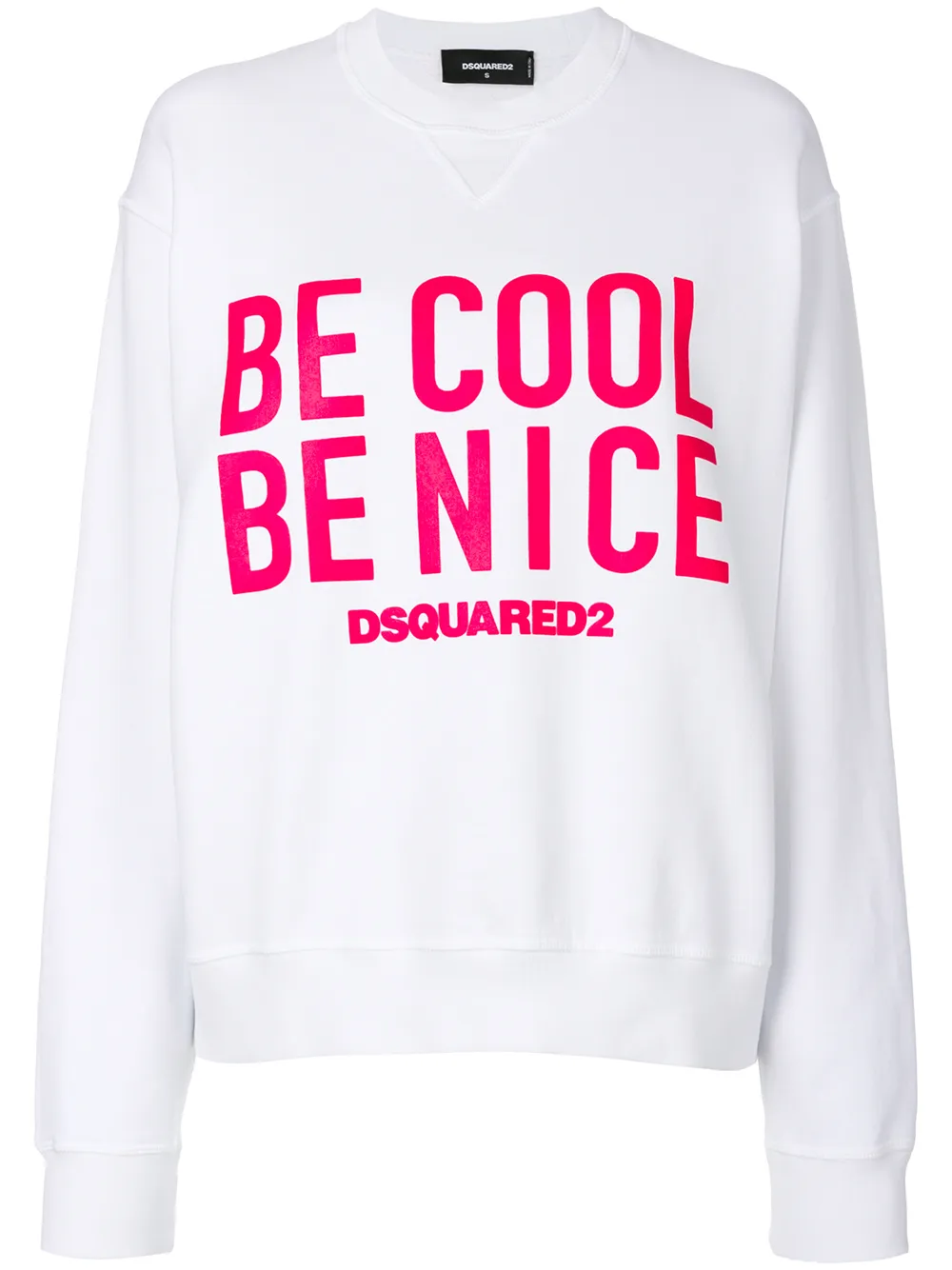 Dsquared2 Be Cool Be Nice Print Sweatshirt - Farfetch