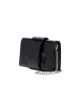 Prada Black plex ribbon leather shoulder bag