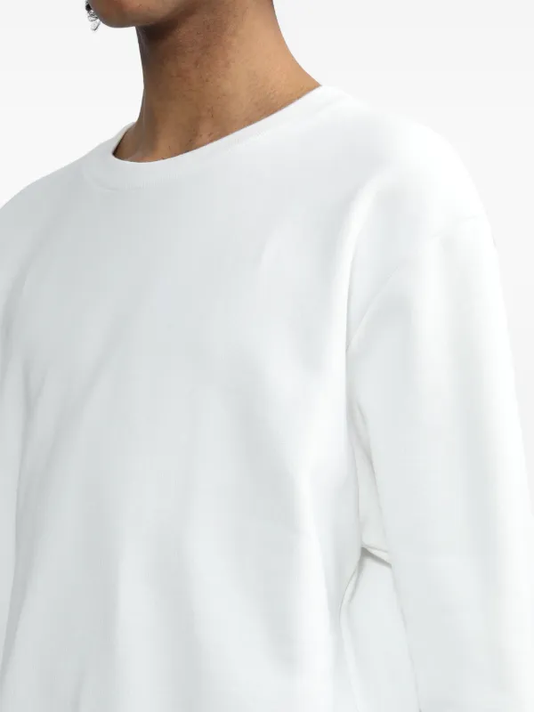 Thom Browne RWB-stripe Cotton Sweatshirt | White | FARFETCH HK
