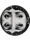 Fornasetti mirror cameo plate - White