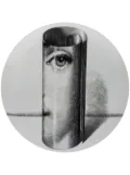 Fornasetti scroll cameo plate - White