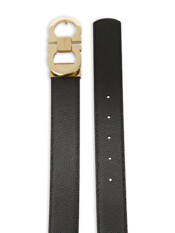 Ferragamo Double Gancio Belt | Black | FARFETCH