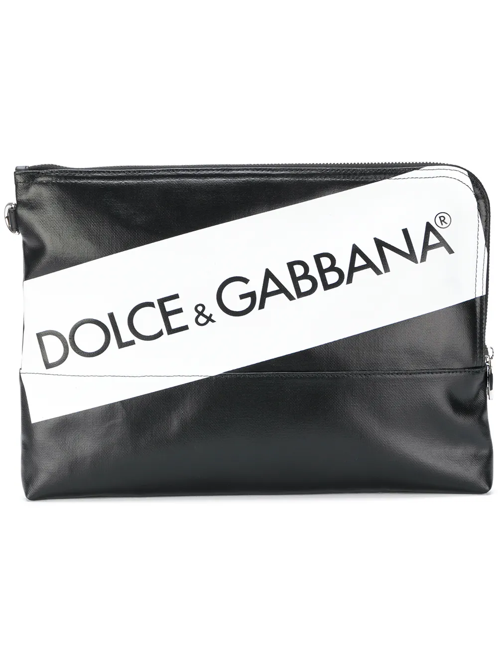 DOLCE & GABBANA(ドルチェ&ガッバーナ)- ロゴプリント クラッチバッグ