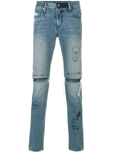 Rta Distressed Drawn ON Jeans HK$4,392 