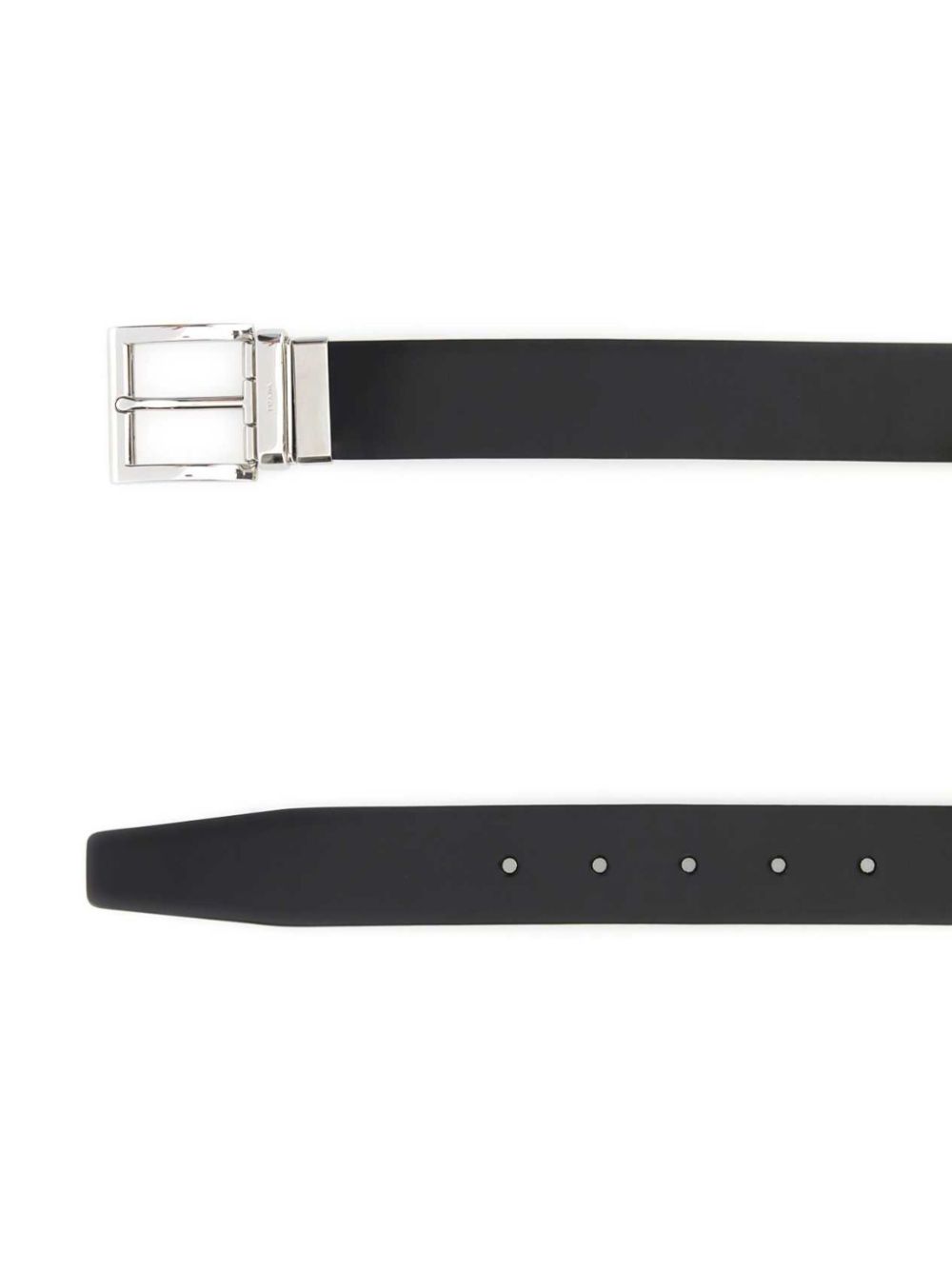 Prada square buckle belt - Black