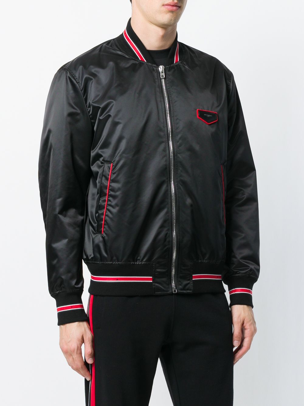 фото Givenchy куртка-бомбер с контрастными полосками