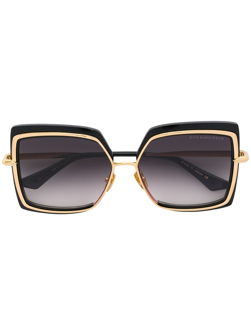 Shop Dita Eyewear Narcisus Sunglasses In Black