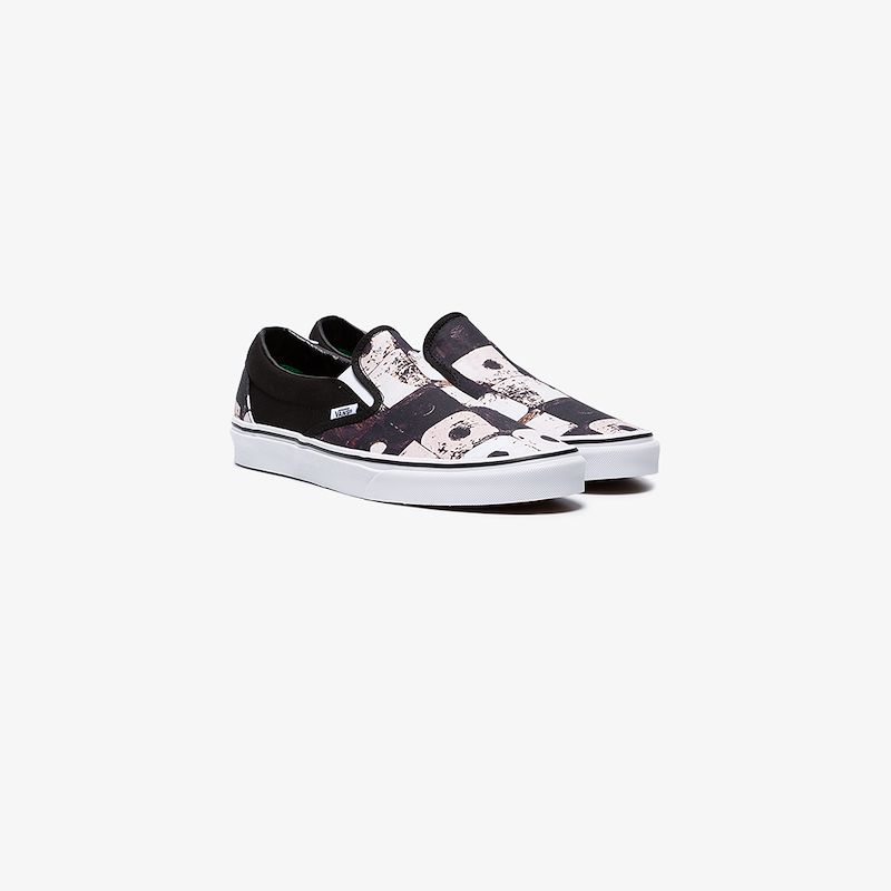 Vans A Tribe Called Quest Black Canvas Slip On Sneakers In Black