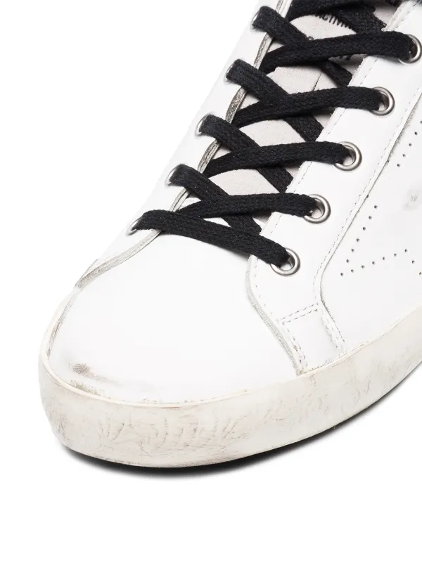 golden goose white suede leopard may sneakers