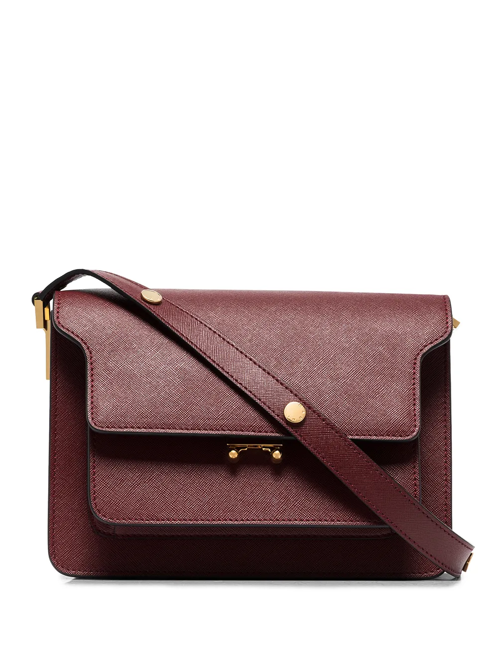 Marni Trunk medium leather shoulder bag Women