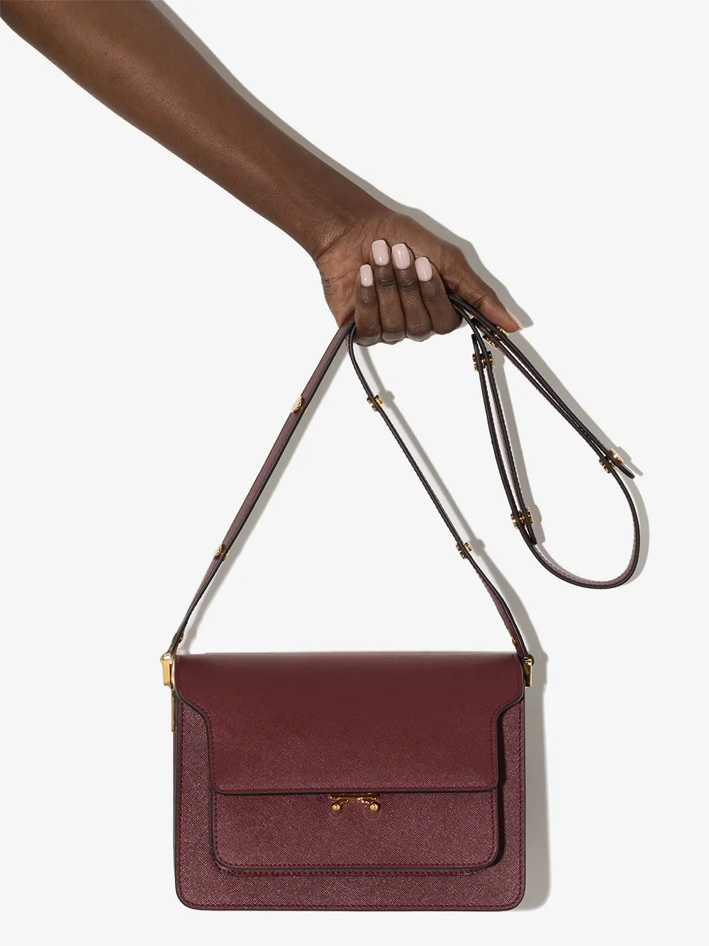 Burgundy 'Trunk Medium' shoulder bag Marni - Vitkac HK