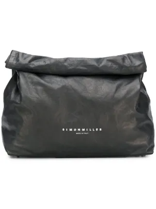 Simon Miller Black Lunchbox 30 Leather Clutch Bag Farfetch Simon Miller Black Lunchbox 30 Leather Clutch Bag