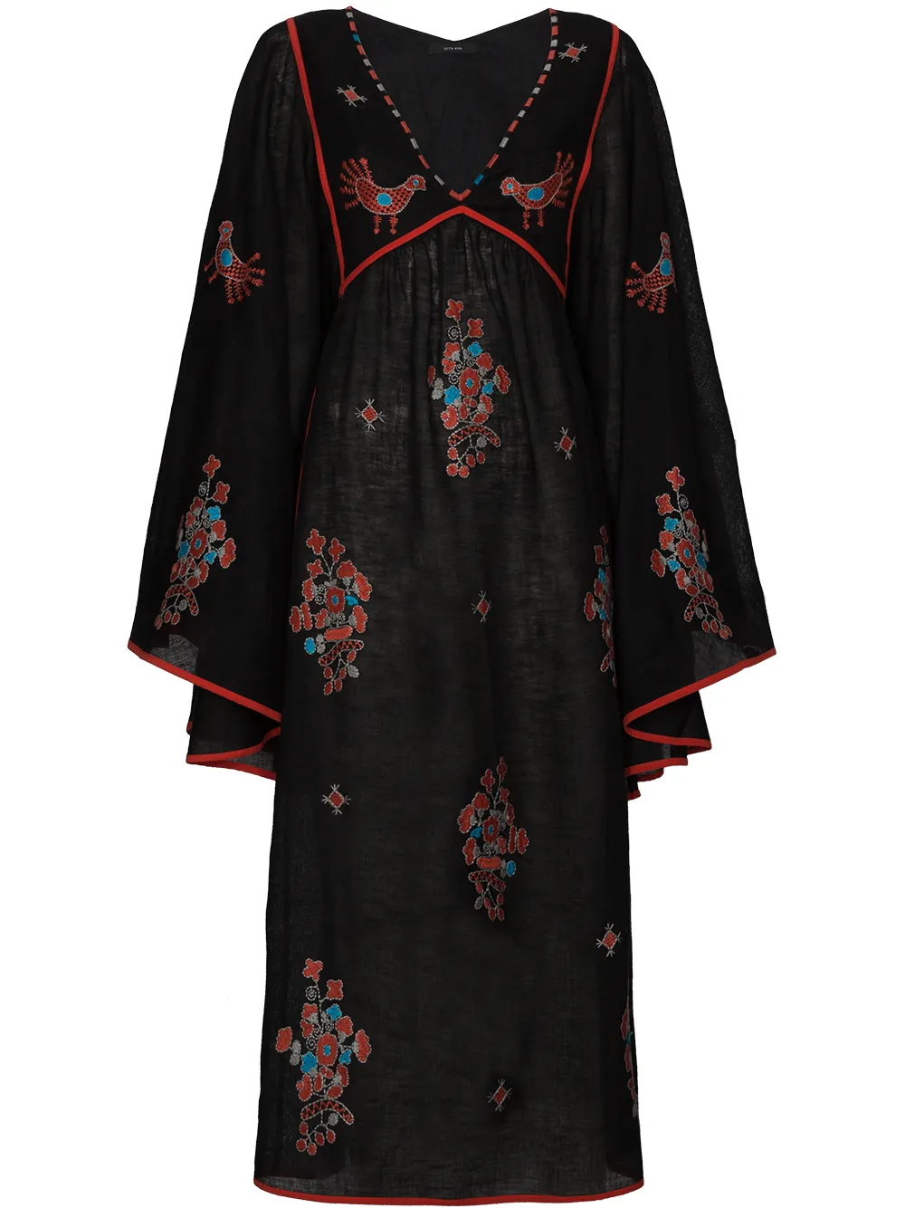 Vita Kin Vestito 'Happy Flowers' - Nero