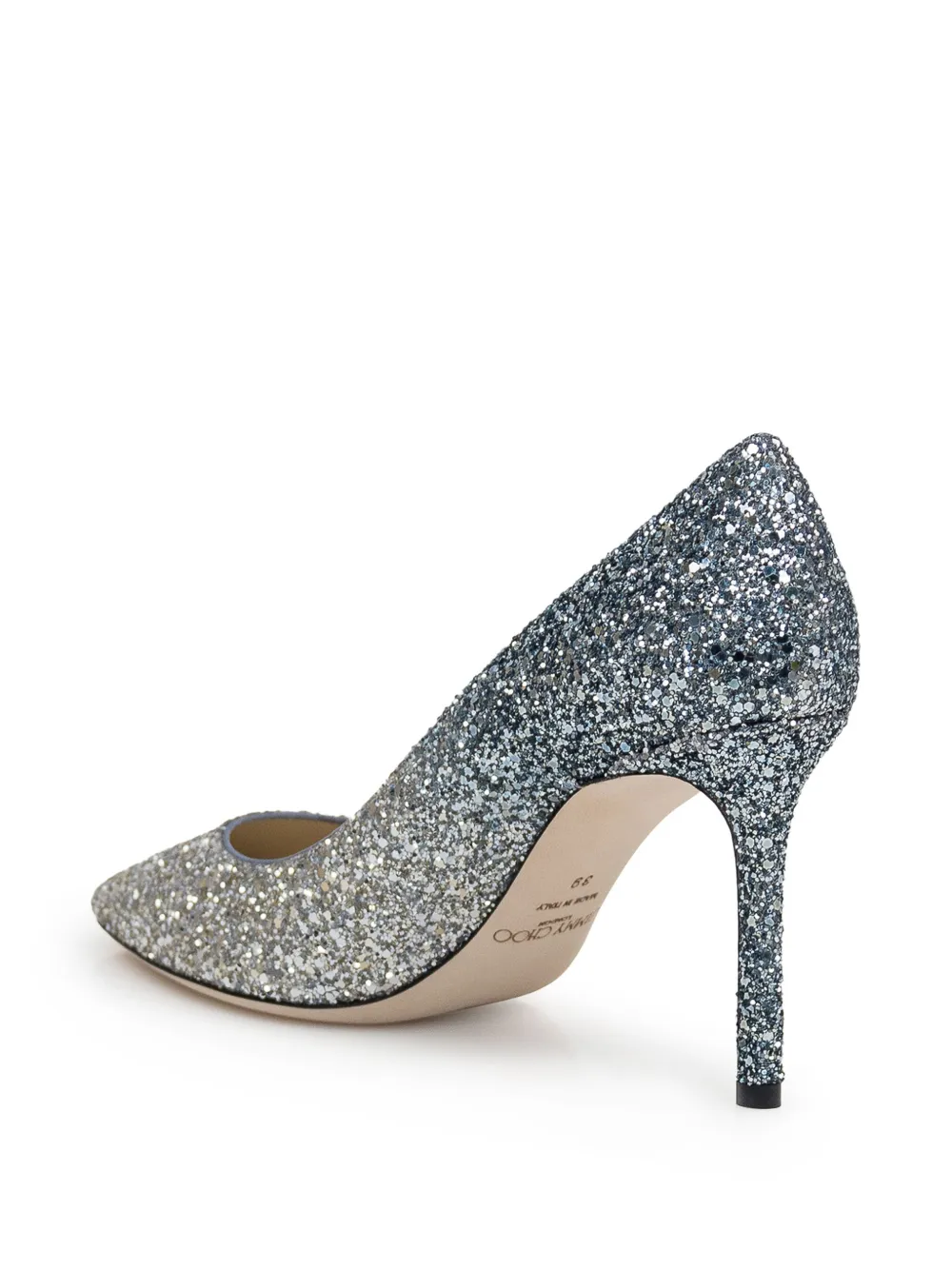 Jimmy Choo Romy グリッターパンプス | シルバートーン | FARFETCH JP