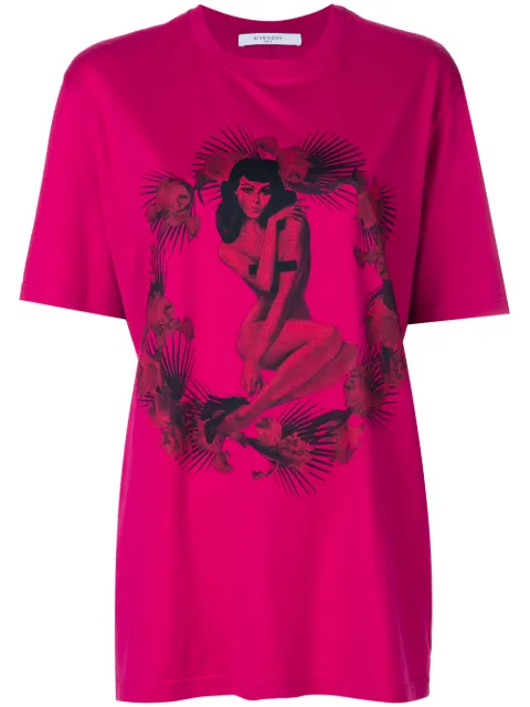 Givenchy pin-up print T-shirt