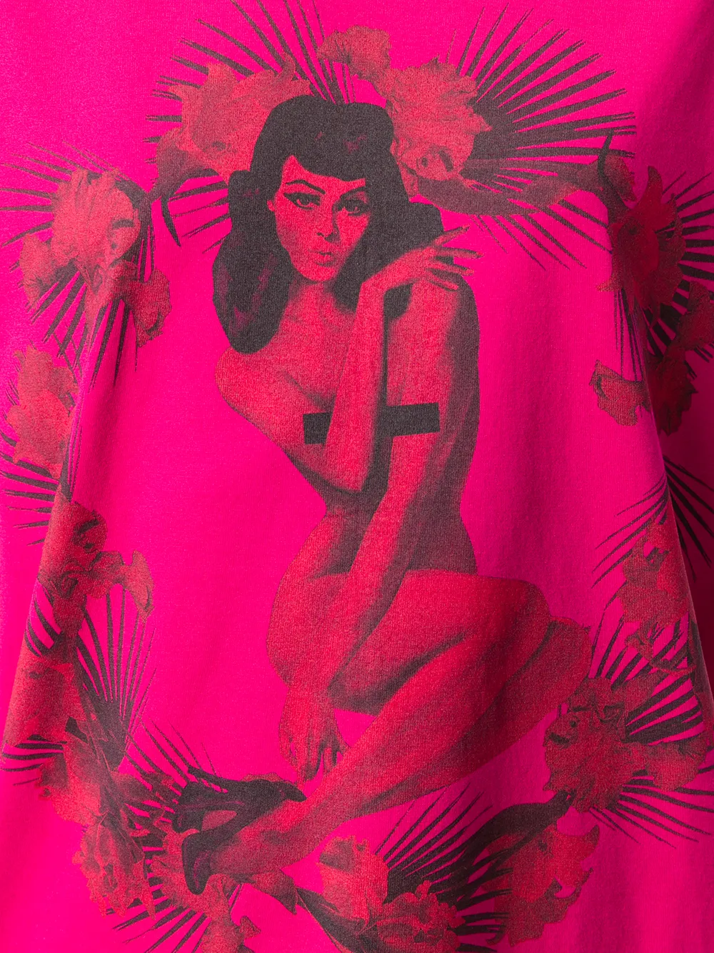 Givenchy pin-up print T-shirt Roze