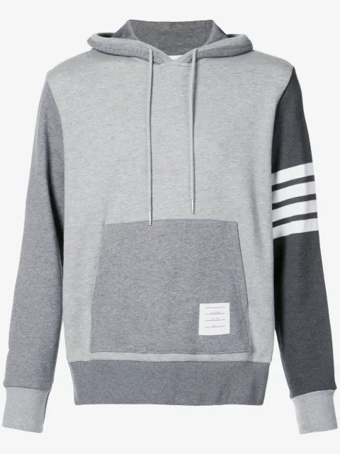 Thom Browne 4-Bar Tonal Fun-Mix Hoodie
