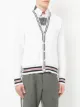 Thom Browne Vネックカーディガン クリケットストライプ チャンキー バスケットステッチ