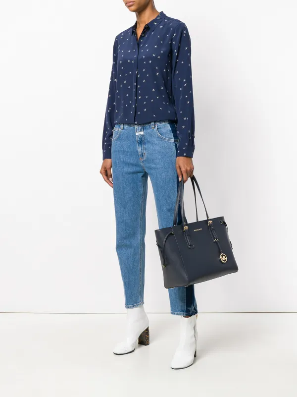 michael kors voyager tote teal