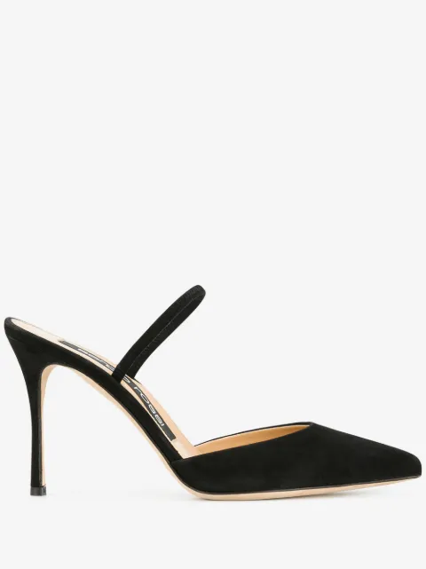 Sergio Rossi 95mm Godiva mules