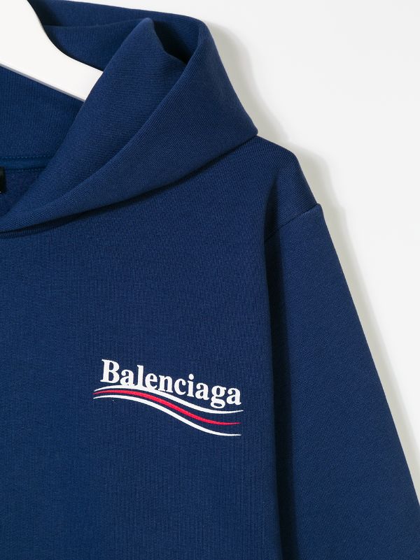 Navy outlet balenciaga hoodie