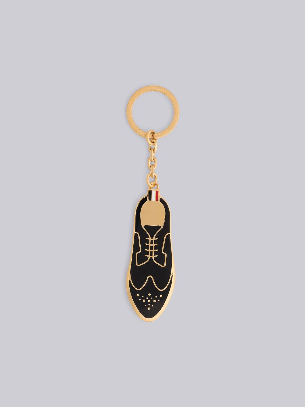 Thom Browne Gold Longwing Brogue Keychain In Black | ModeSens