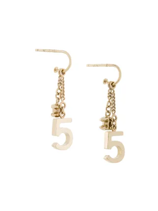 Chanel Vintage No 5 Cc Earrings Farfetch Chanel Vintage No 5 Cc Earrings