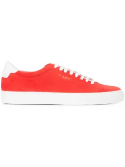 vans mid tops red