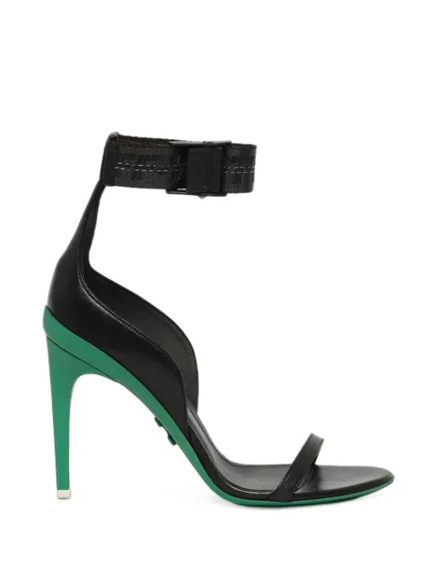 Off-White Black Industrial 100 Leather Sandals