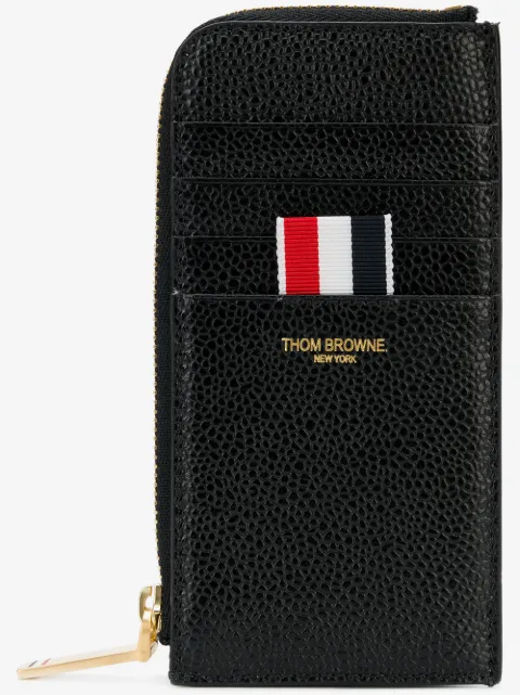 Thom Browne pebble-grain half zip-around wallet