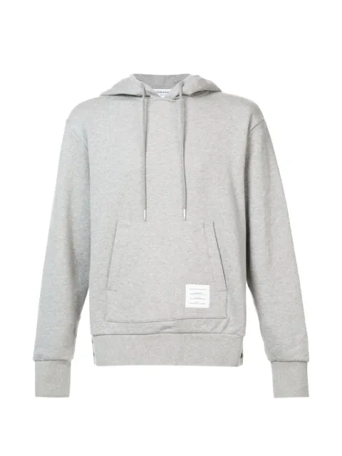 Thom Browne stripe-detail cotton-jersey hoodie
