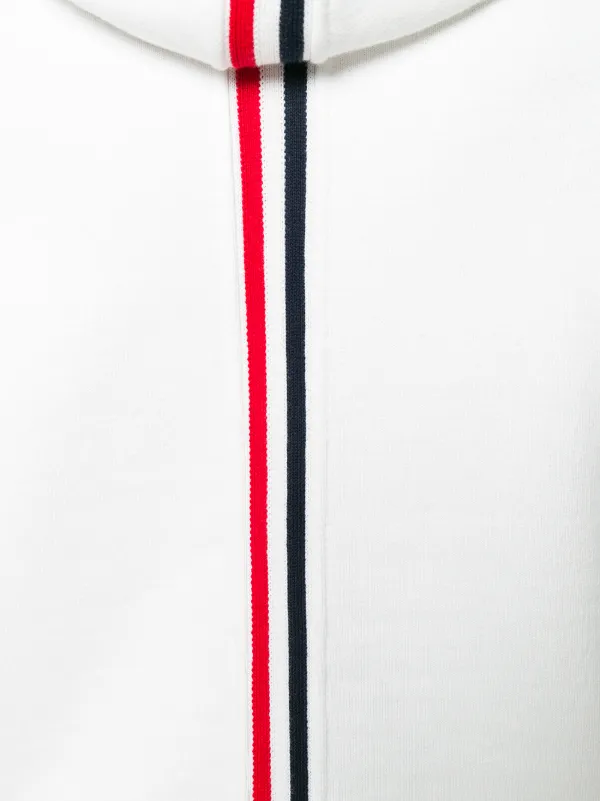 【THOM BROWNE】CENTER BACK STRIPE JERSEY SWEATSHIRT Classic Loopback Center Back Stripe Zip Up Hoodie | Thom Browne
