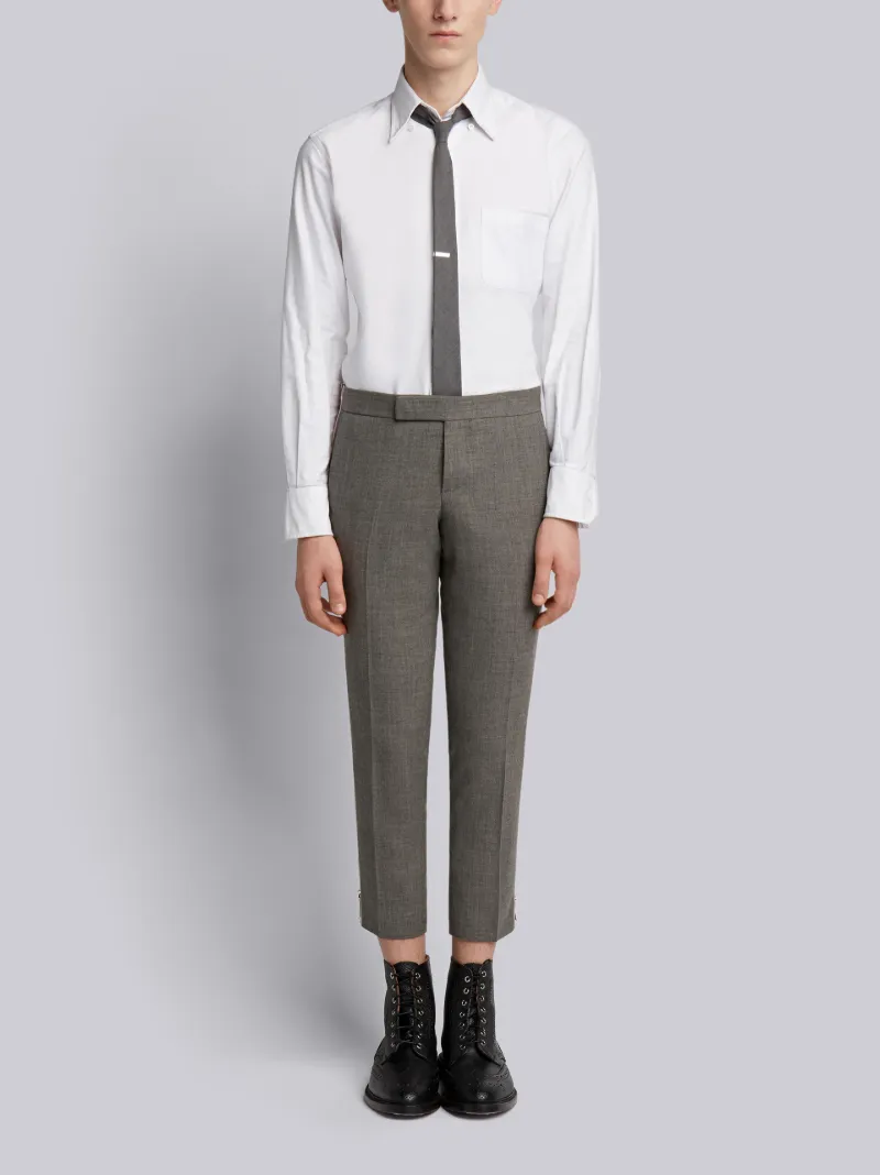 Side Zip Low Rise Skinny Side Tab Trouser In 2 Ply Fresco | Thom Browne ...