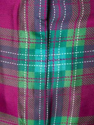 tartan palazzo pants展示图