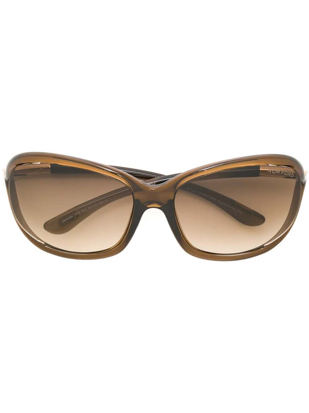 TOM FORD Eyewear oversized zonnebril Bruin