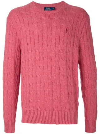 polo cable knit sweater ralph lauren side bag