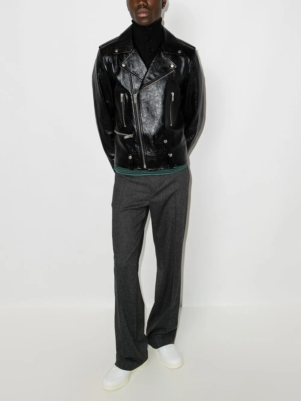 Saint Laurent Classic Biker Jacket - Farfetch