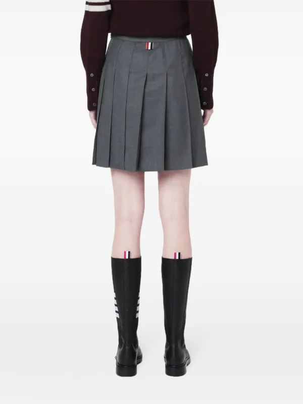 Thom Browne ドロップバック ミニ プリーツスカート スーパー120'S