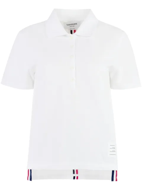 Thom Browne RWB-stripe polo shirt