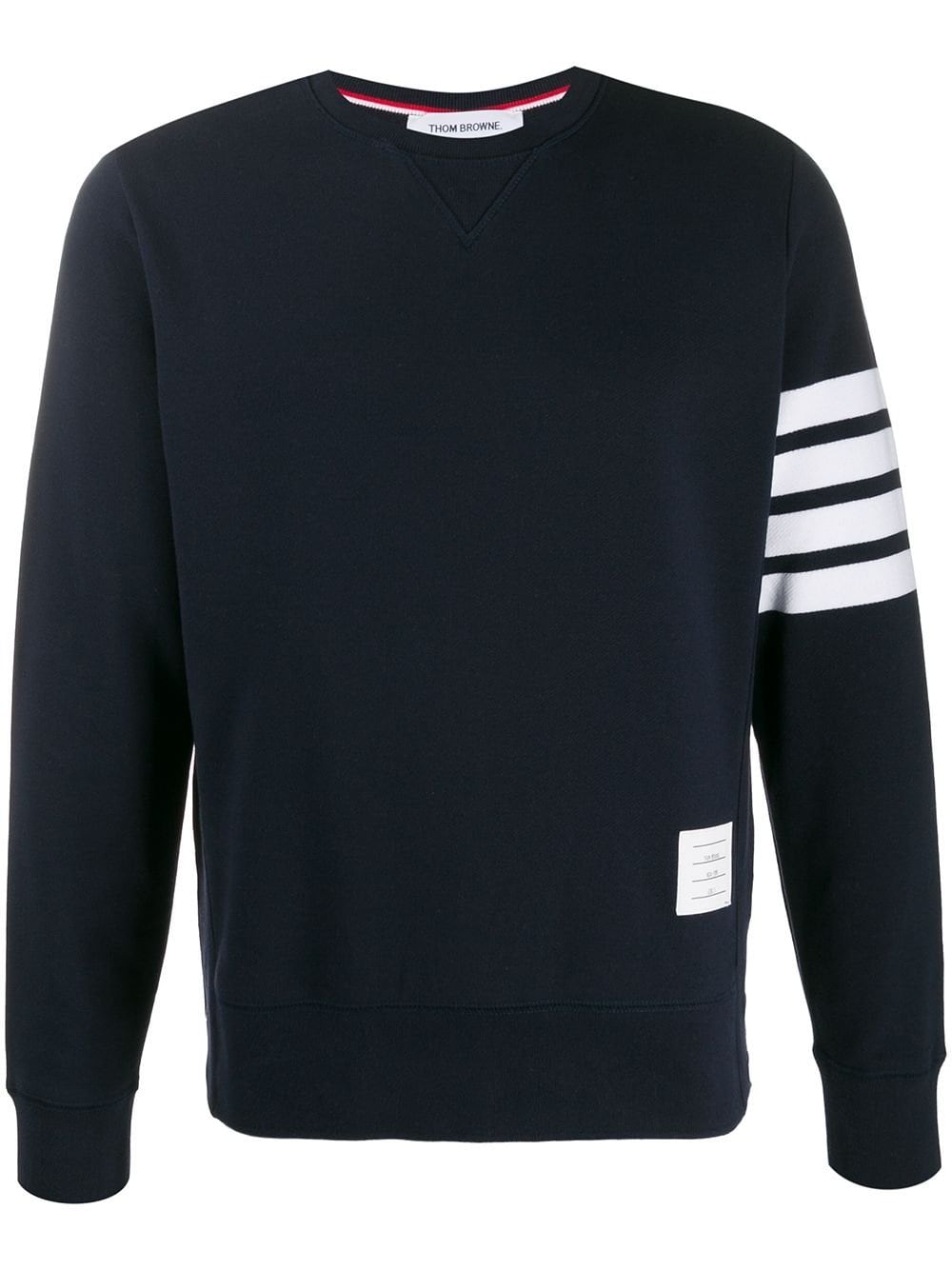 Thom Browne Engineered 4-Bar Jersey Sweatshirt blue | MODES