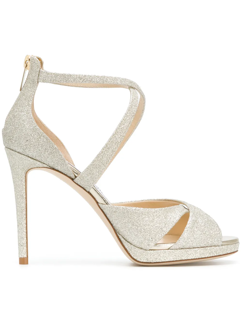 Jimmy Choo Lorina 100 Glitter Sandals - Tendenza classica, vale la pena avere Jimmy Choo Lorina 100 Glitter Sandals - Tendenza classica, vale la pena avere
