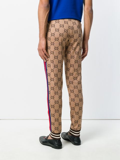 gucci gg jacquard jogging pants