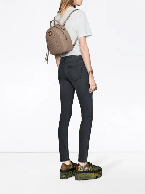 gucci marmont backpack white