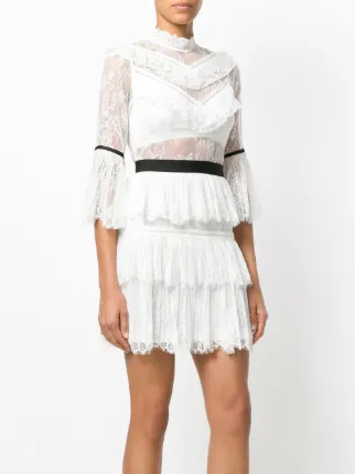 White Lace Mini Dress