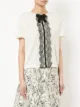 Giambattista Valli lace detail knitted top
