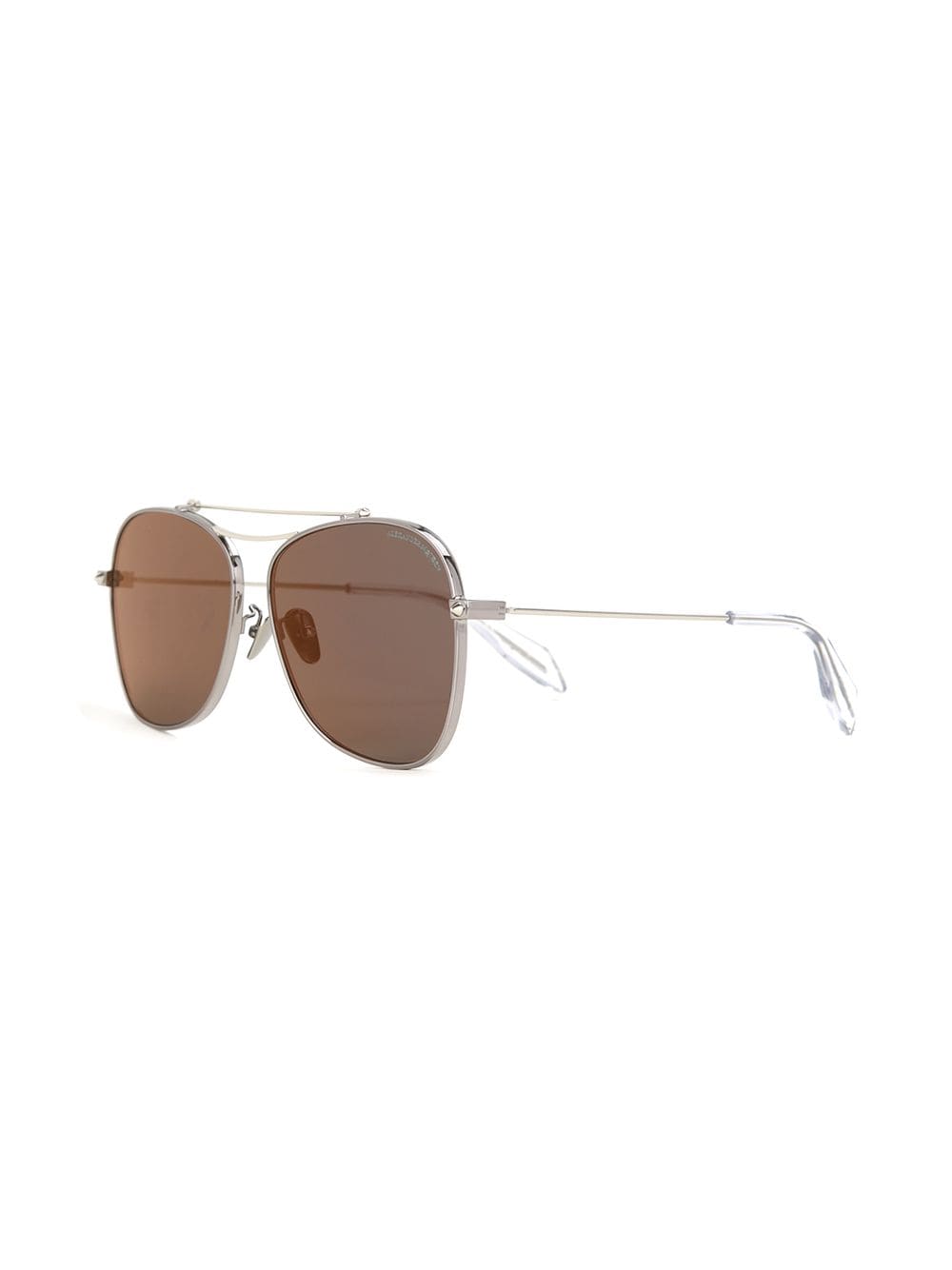 Alexander McQueen Eyewear Piercing Shield zonnebril - Metallic