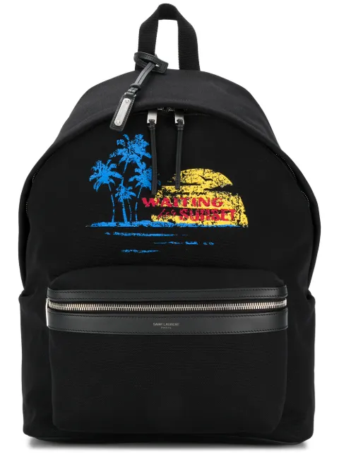 Saint Laurent City Waiting For Sunset backpack