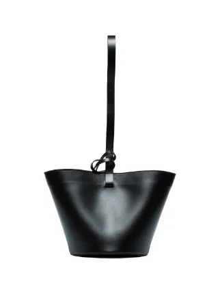 Building Block Black Leather Bucket Bag Farfetch Building Block Black Leather Bucket Bag