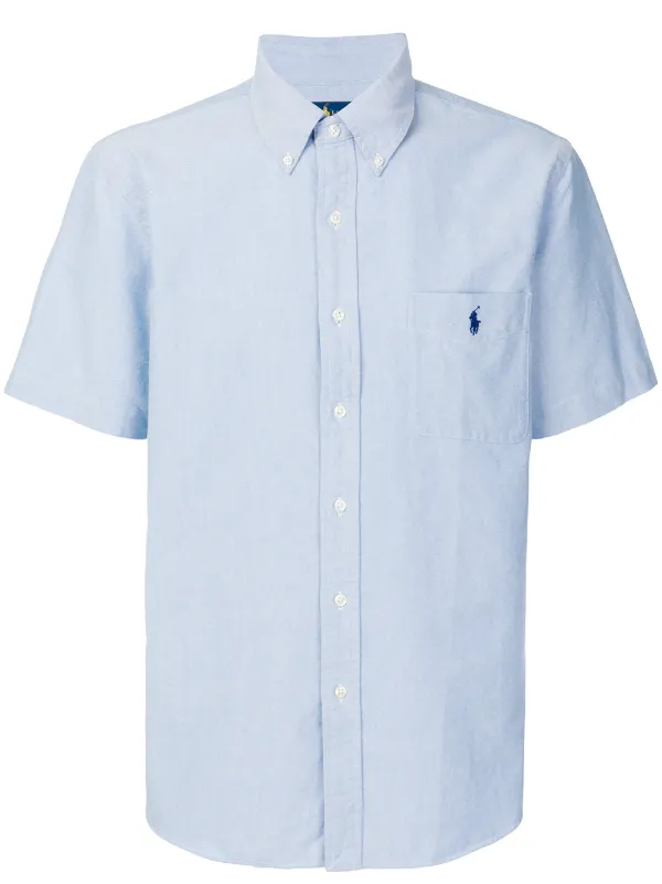 ralph lauren short sleeve denim shirt